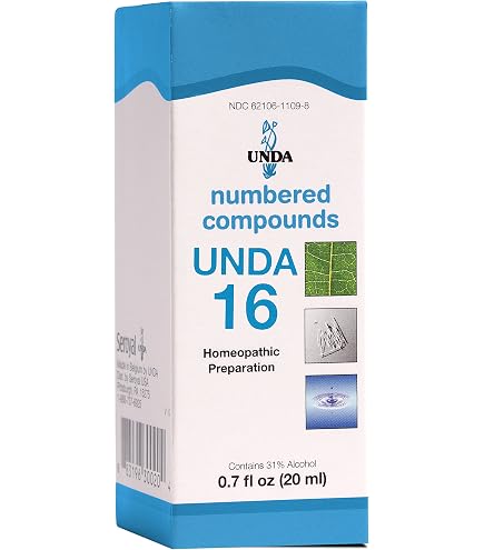 Amazon.com: UNDA 16 Numbered Compounds | Homeopathic Preparation